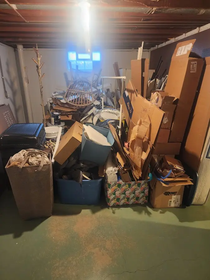 Roll-off dumpster container at job site for Roll Off Dumpster Rental in Newstead